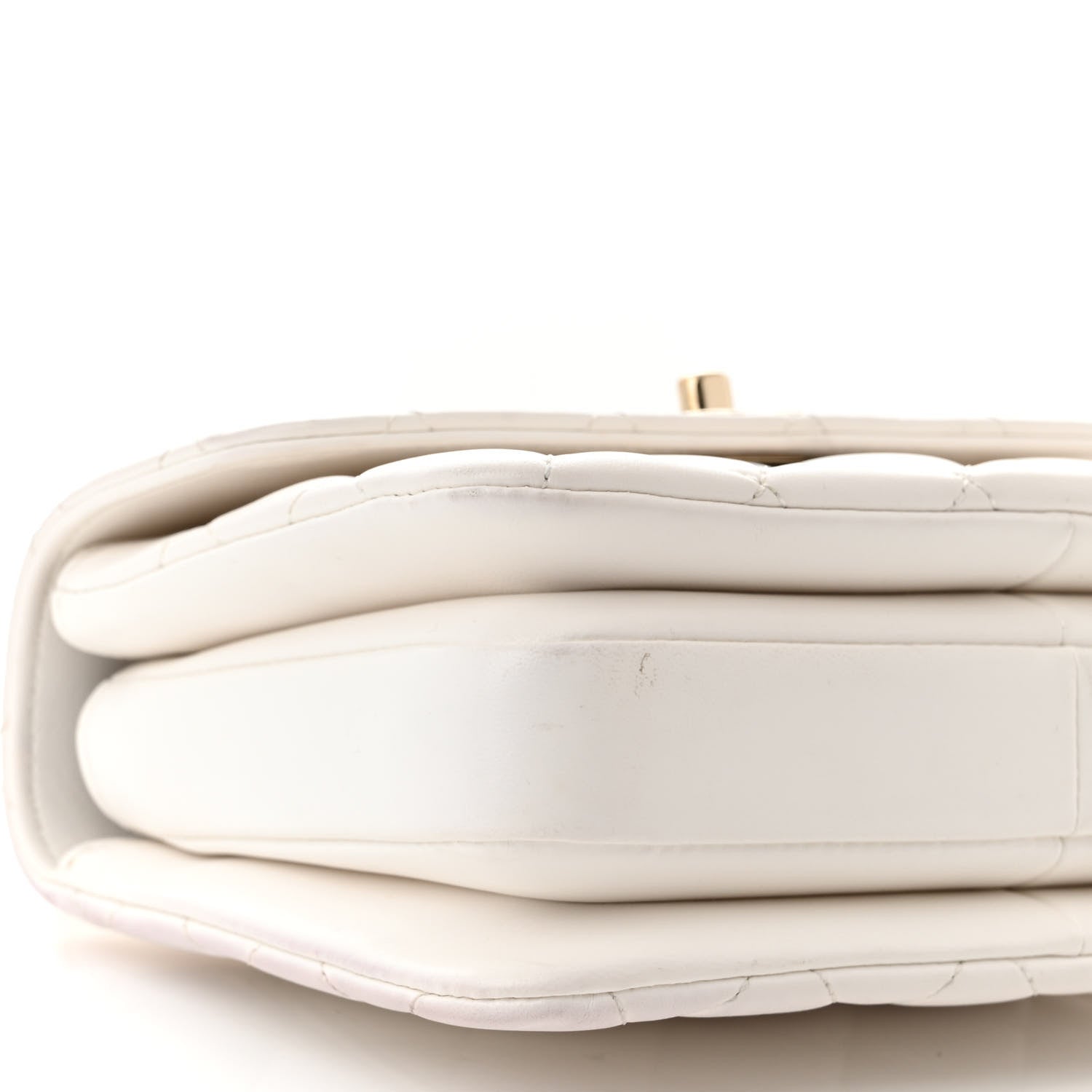 Chanel Lambskin Lacquered Quilted Mini Trendy CC Dual Handle Flap