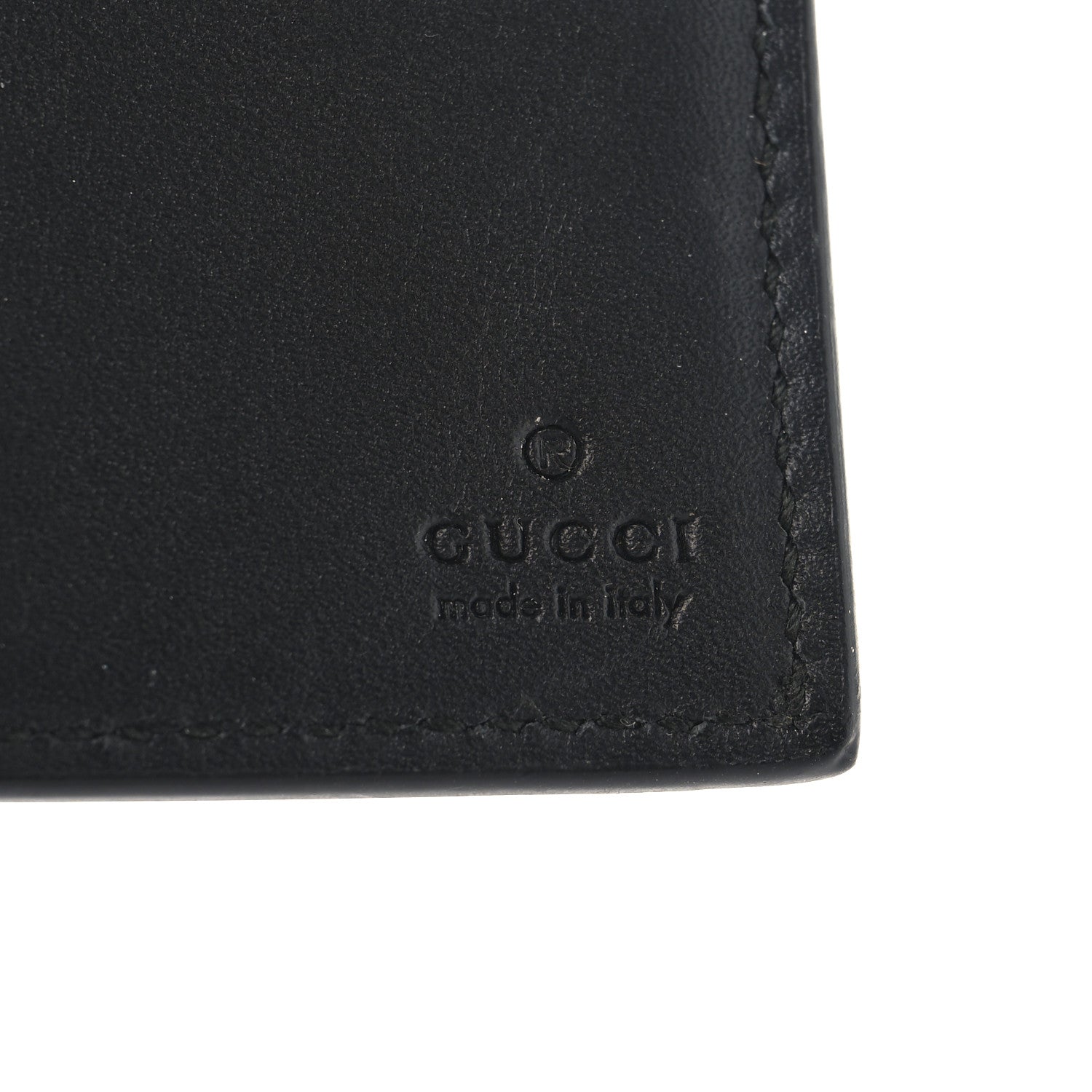 Gucci GG Supreme Monogram Selleria Calfskin Tiger Nice Bi-Fold Wallet Beige Ebony Multicolor Black 6 of 7