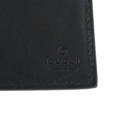 Gucci GG Supreme Monogram Selleria Calfskin Tiger Nice Bi-Fold Wallet Beige Ebony Multicolor Black 6 of 7