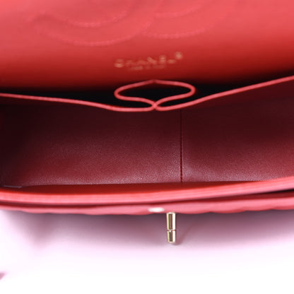 Chanel Caviar Quilted Jumbo Double Flap Red 4 of 9