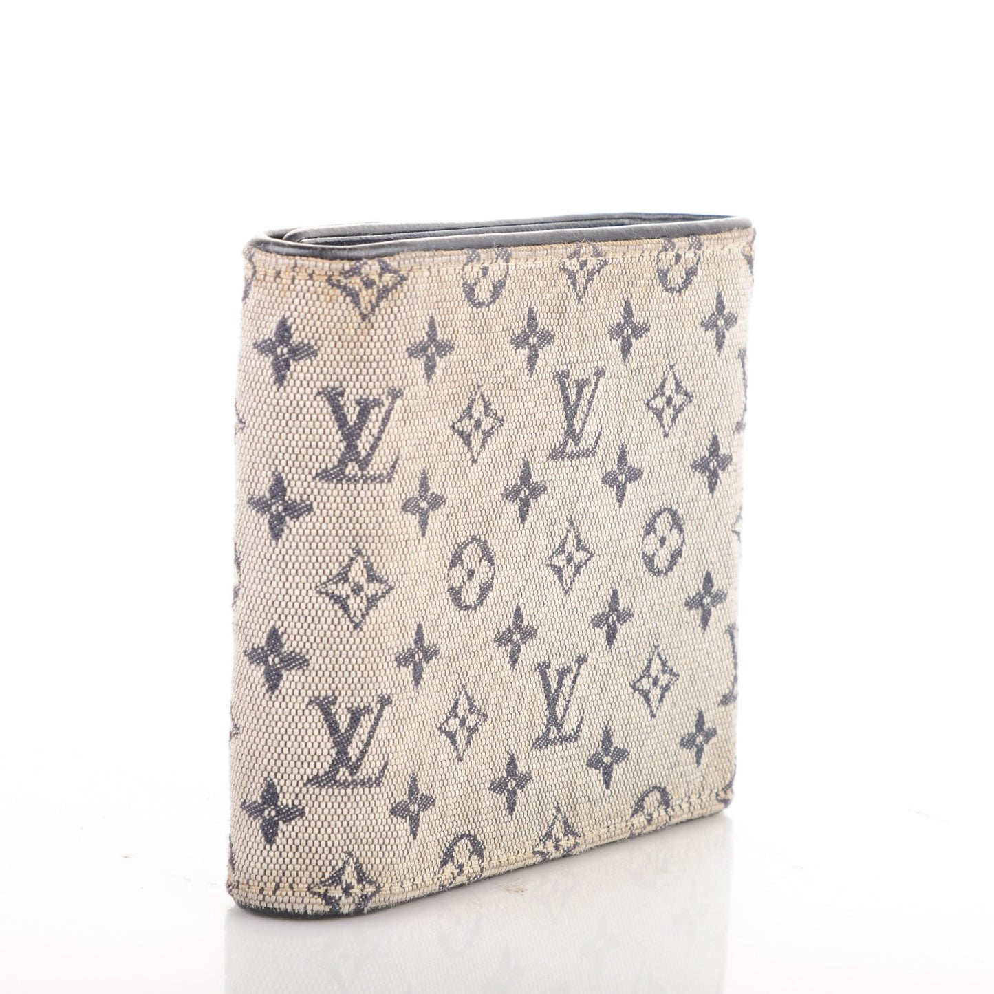 Mini Monogram Compact Wallet Blue