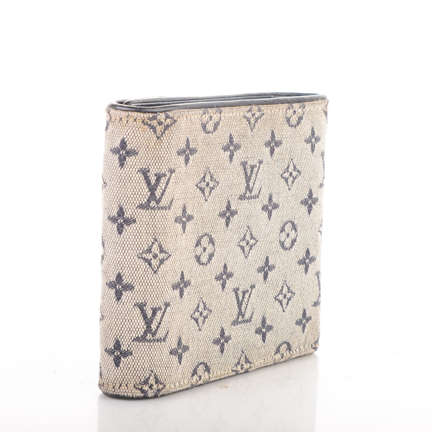 Louis Vuitton Mini Monogram Compact Wallet Blue 3 of 7