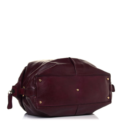 Gucci Soft Calfskin Icon Top Handle Bag Burgundy 5 of 19