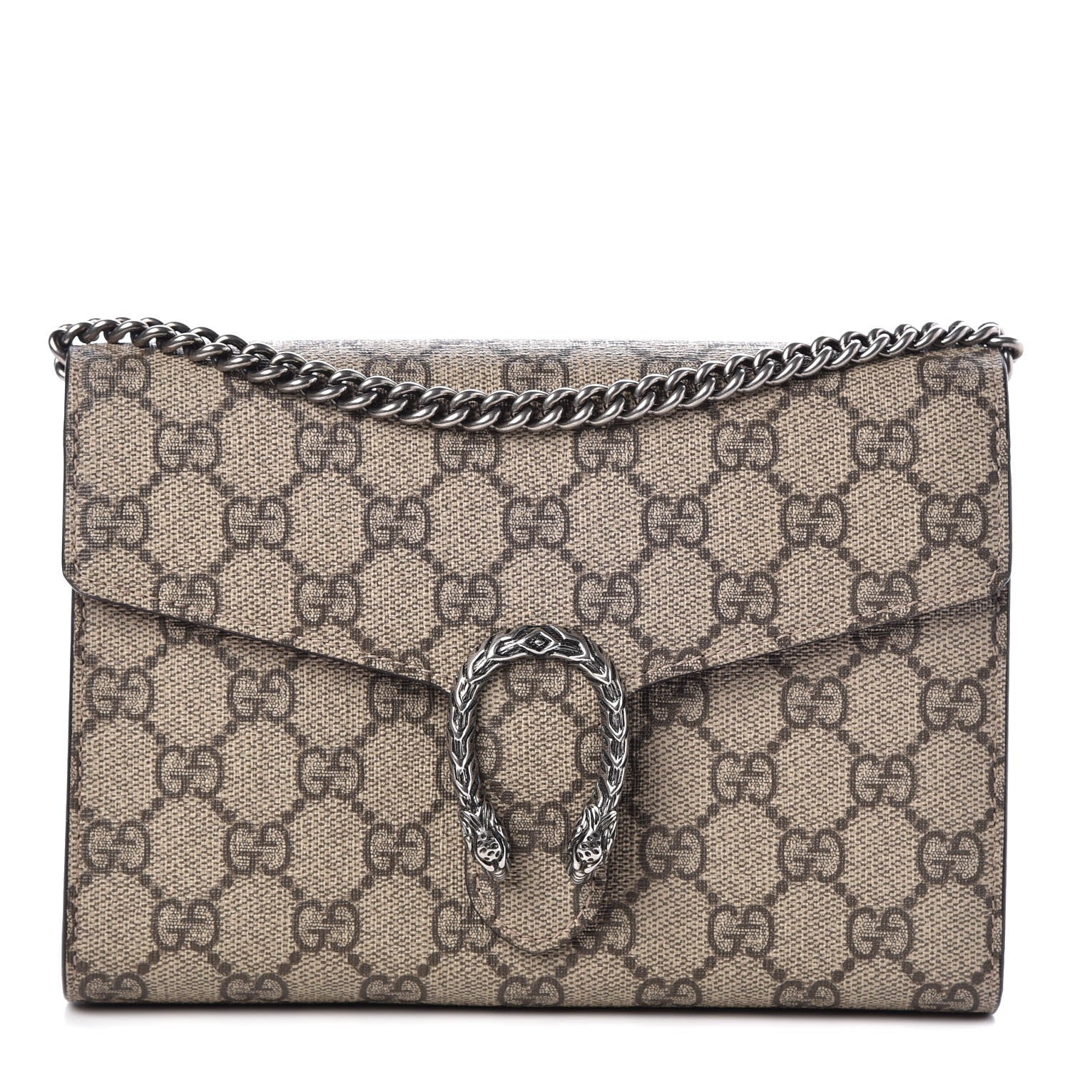 Gucci GG Supreme Monogram Mini Dionysus Chain Wallet Beige Pink 1 of 7