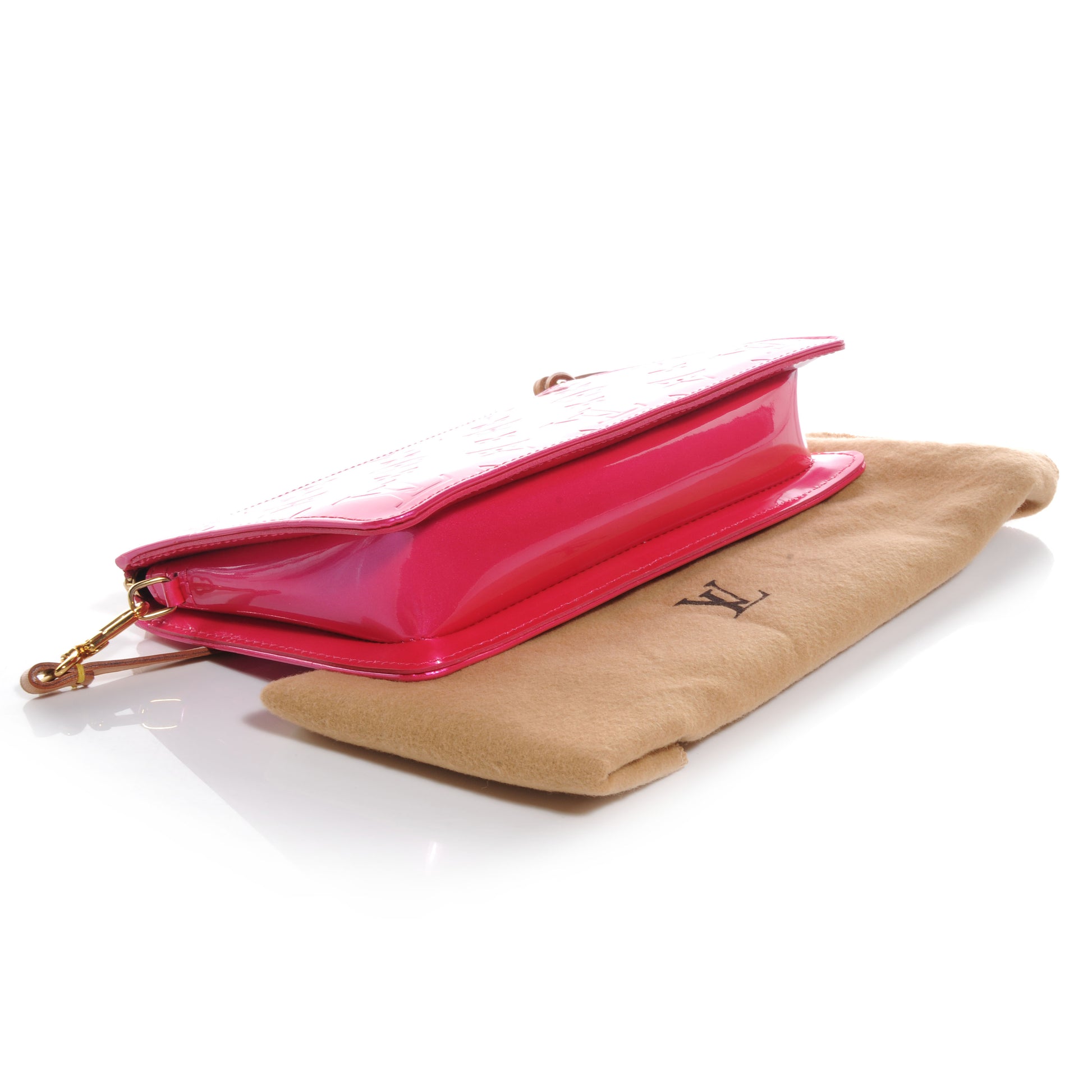 Louis Vuitton Vernis Lexington Pochette Fuchsia 4 of 8