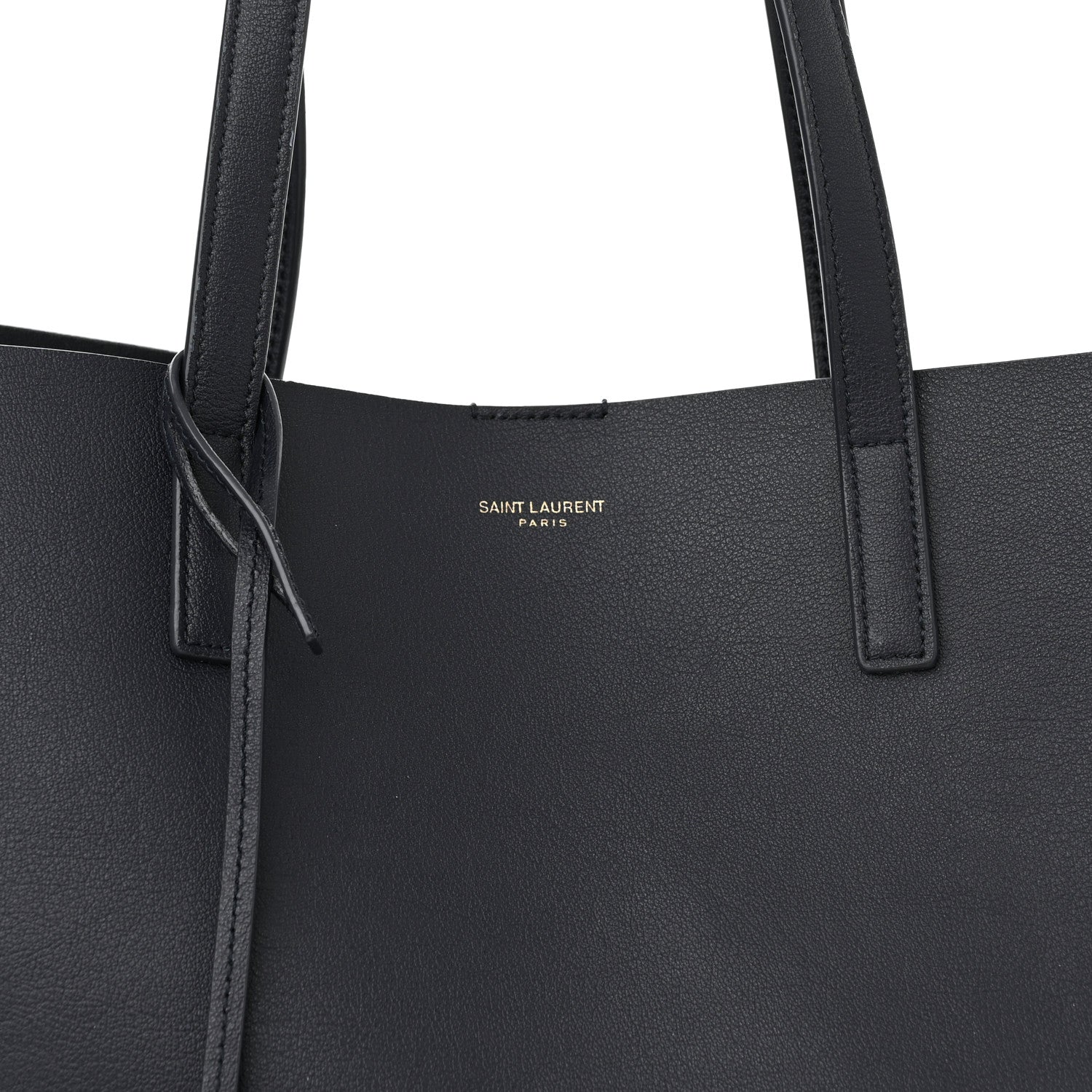 Saint Laurent Calfskin Large Shopping Tote Deep Marine 8 of 10