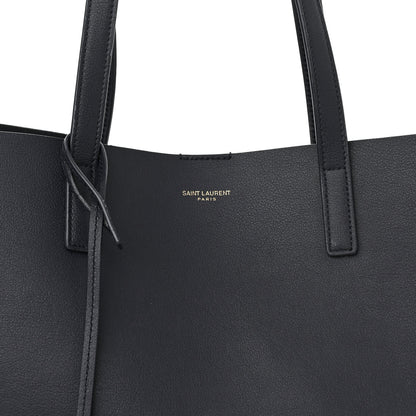 Saint Laurent Calfskin Large Shopping Tote Deep Marine 8 of 10