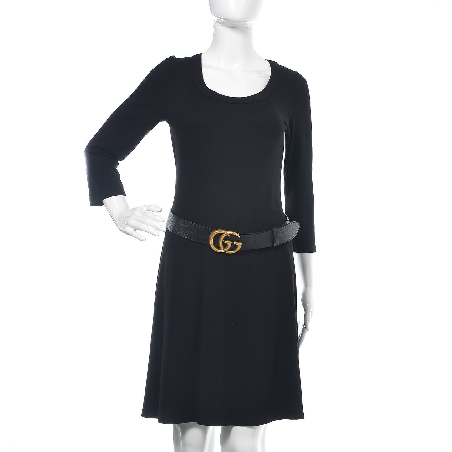 Textured Calfskin Double G 40mm Belt 105 42 Black
