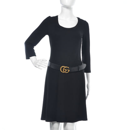 Gucci Textured Calfskin Double G 40mm Belt 105 42 Black 2 of 9