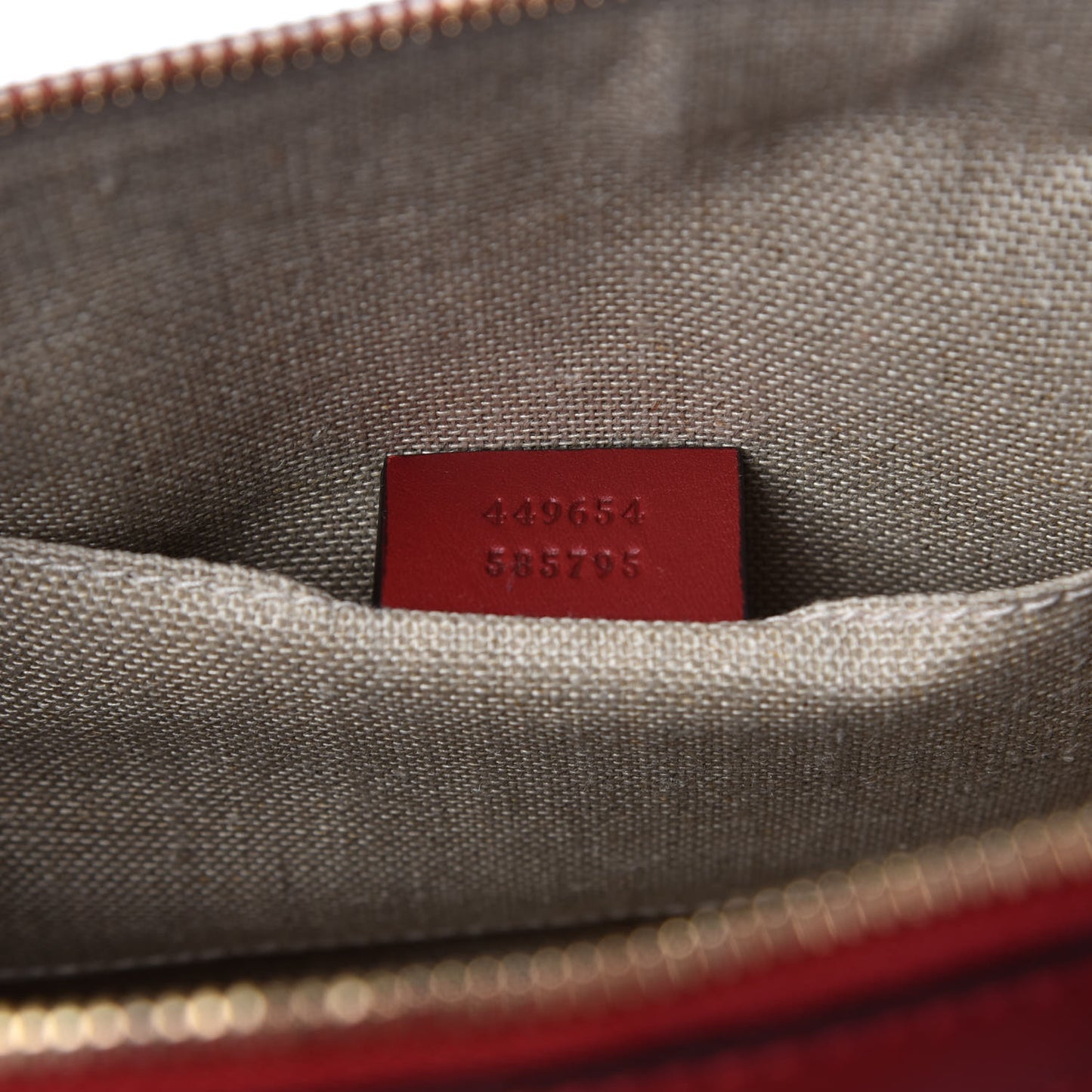 Soft Microguccissima Mini Dome Bag Rosso