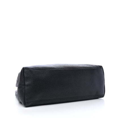 Gucci Pebbled Calfskin Medium Soho Chain Shoulder Bag Black 4 of 8