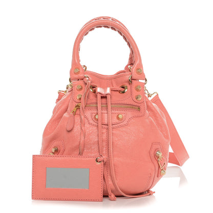 Balenciaga Agneau Giant 12 Gold Hardware Mini Pompon Rose Azalee 1 of 11