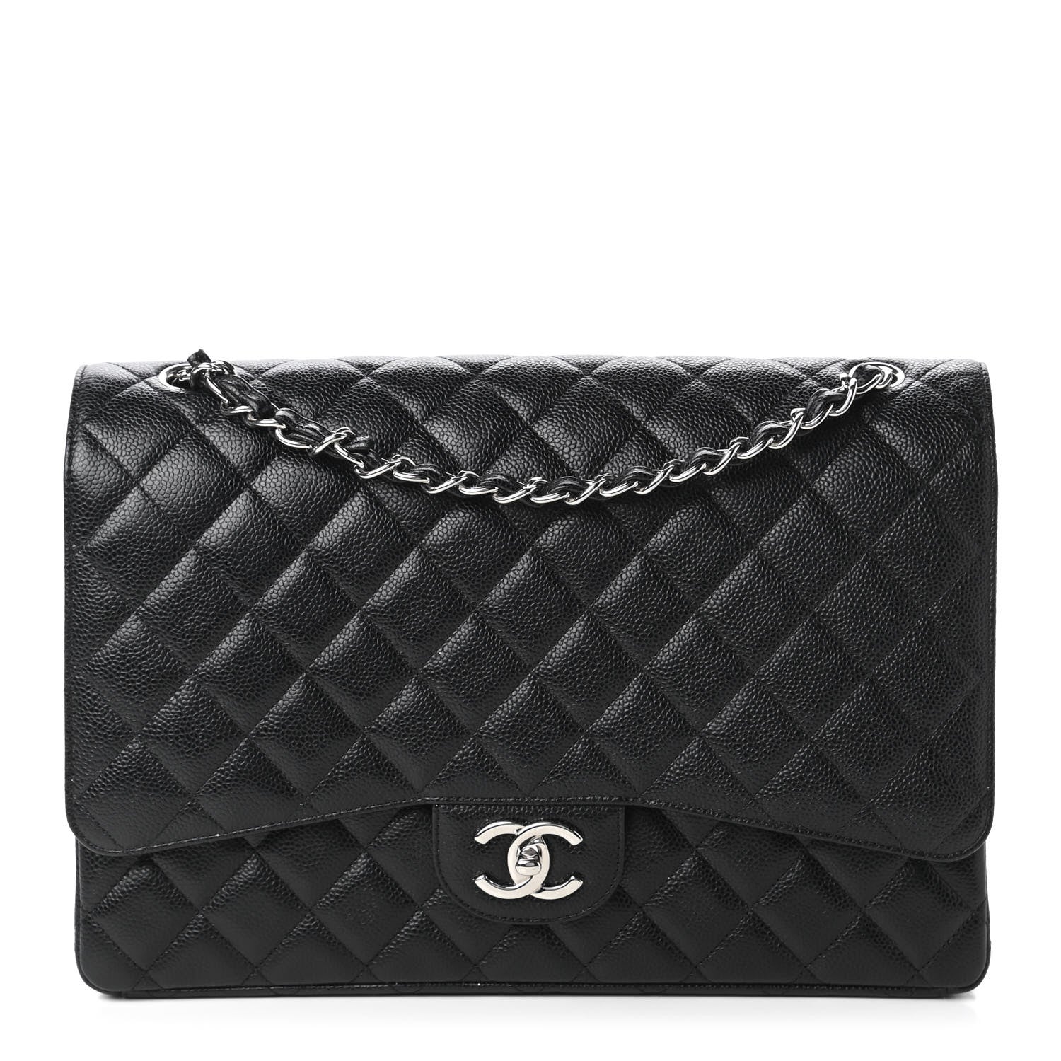 Chanel Caviar Quilted Maxi Double Flap Black 1 of 10