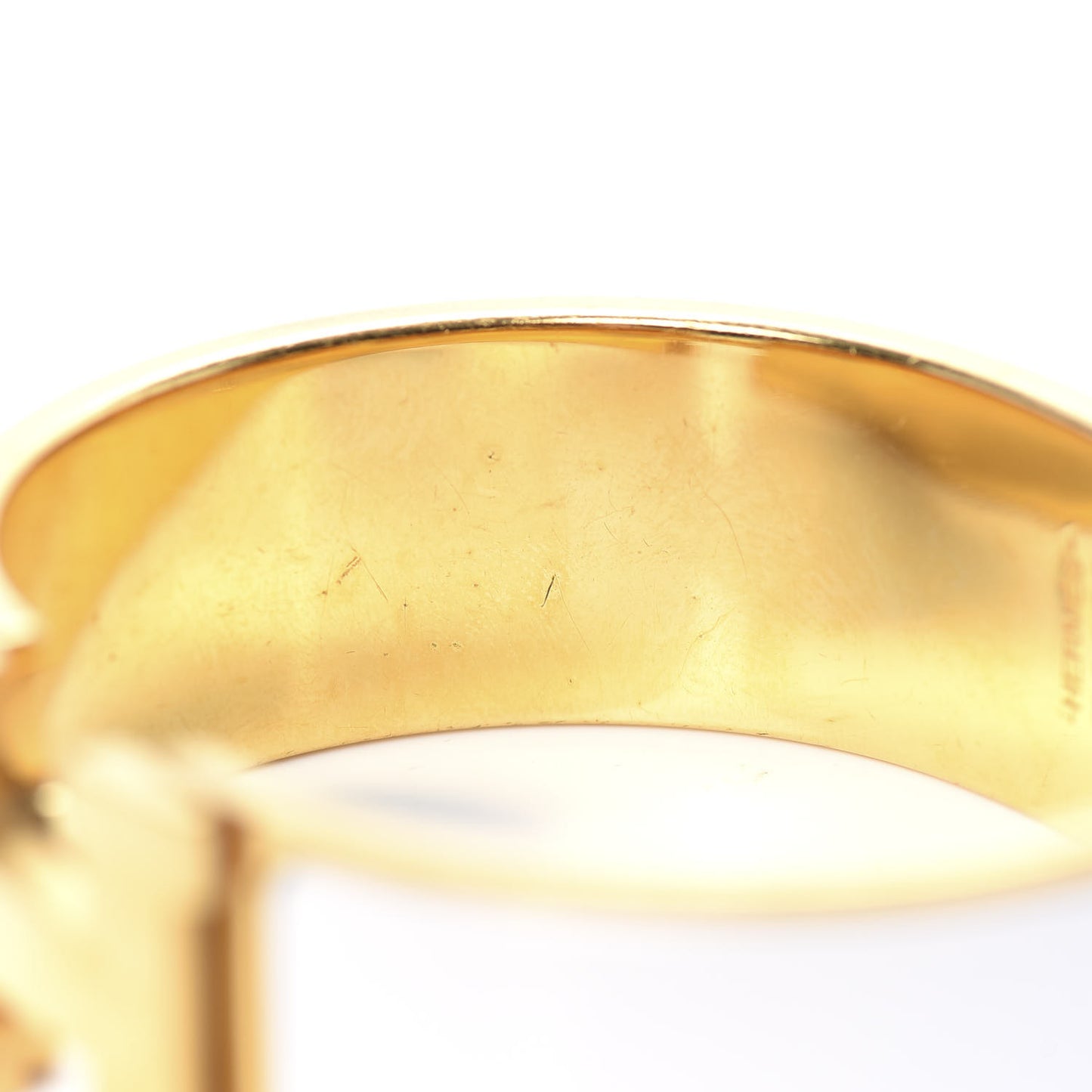 Enamel Wide Clic Clac H Bracelet GM White