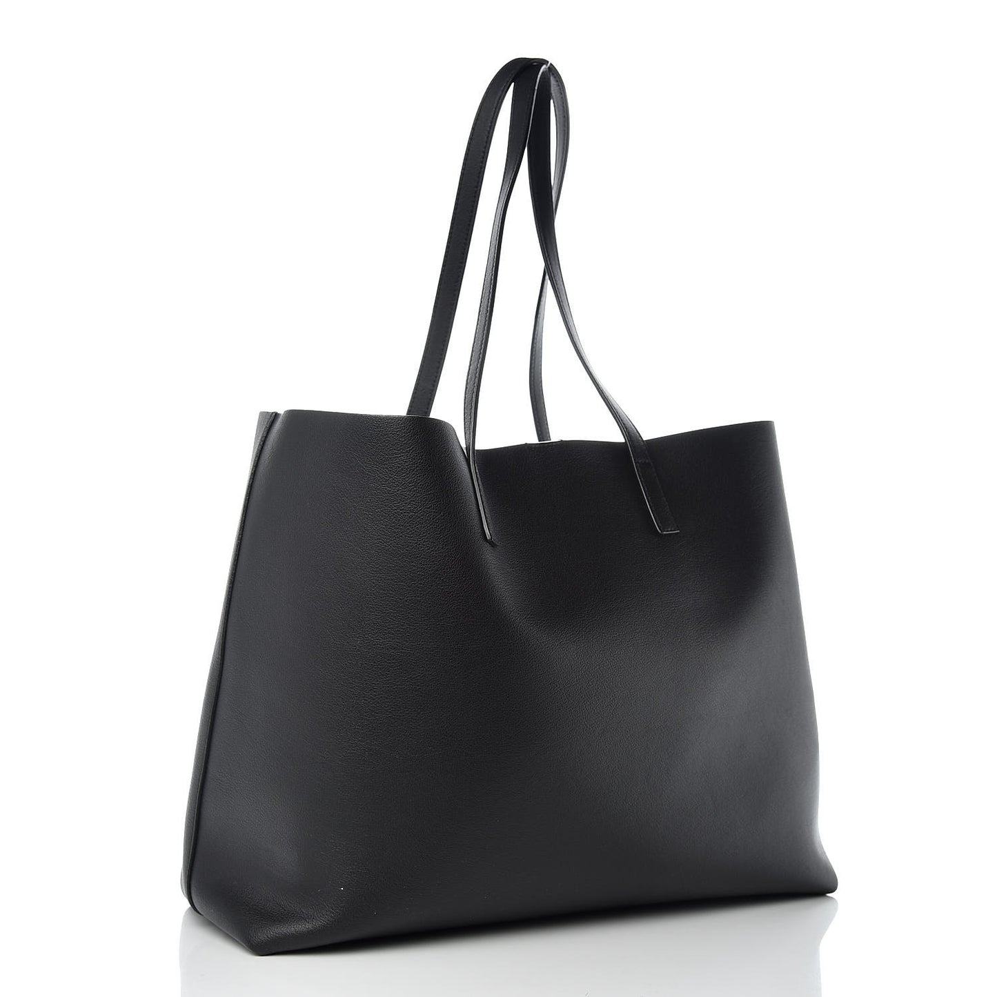 Calfskin Large Shopping Tote Black