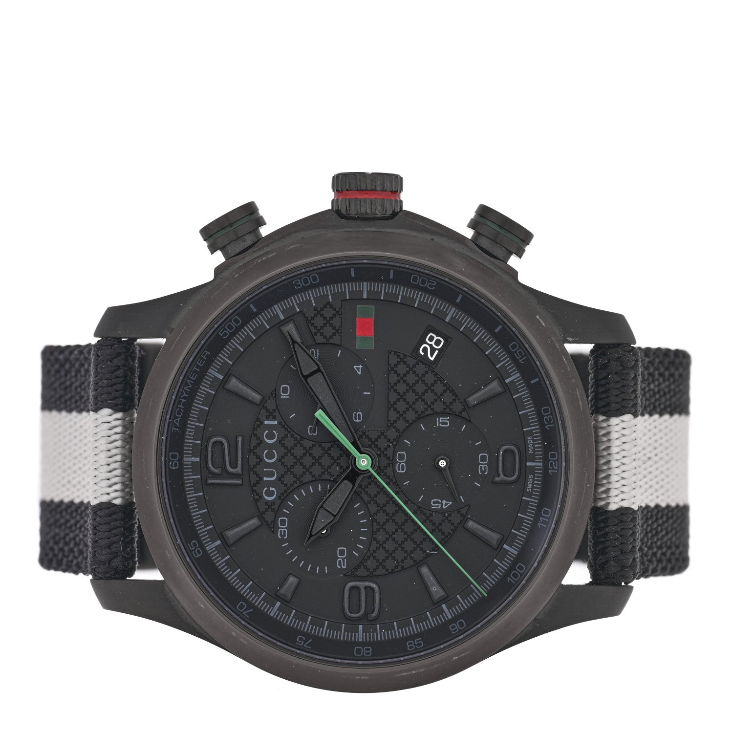 Gucci Stainless Steel Nylon 44mm G-Timeless Chronograph Quartz Watch Black 2 of 5