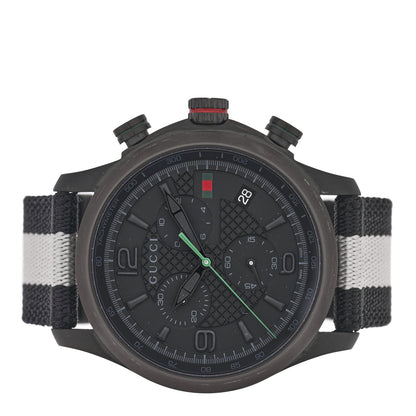 Gucci Stainless Steel Nylon 44mm G-Timeless Chronograph Quartz Watch Black 2 of 5