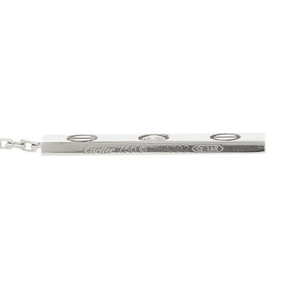 Cartier 18K White Gold Diamond LOVE Lariat Necklace 6 of 6