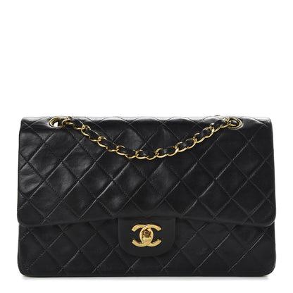 Chanel Lambskin Quilted Medium Double Flap Black 1 of 10