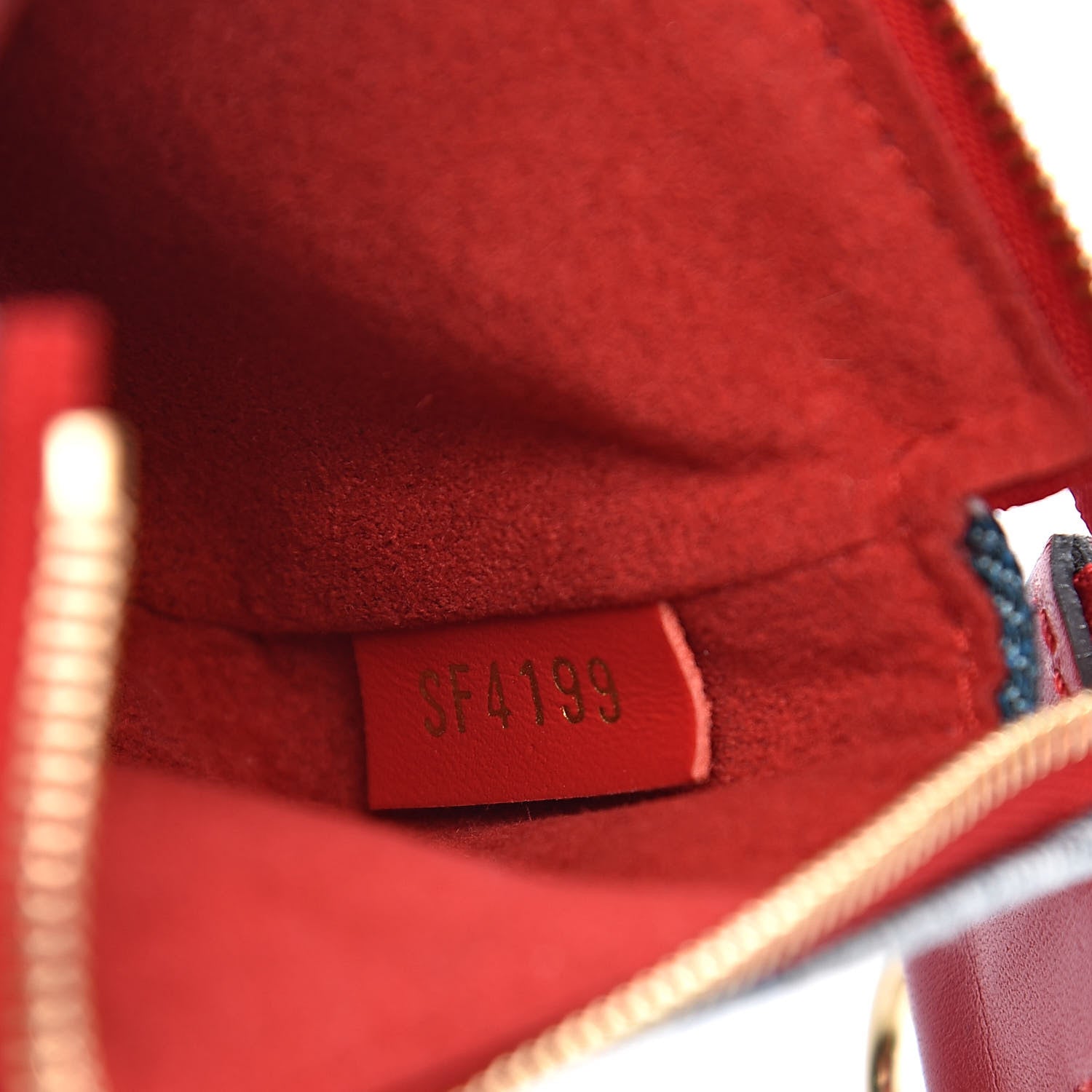 Louis Vuitton Denim Micro Pochette Accessories Denim Rouge 6 of 8
