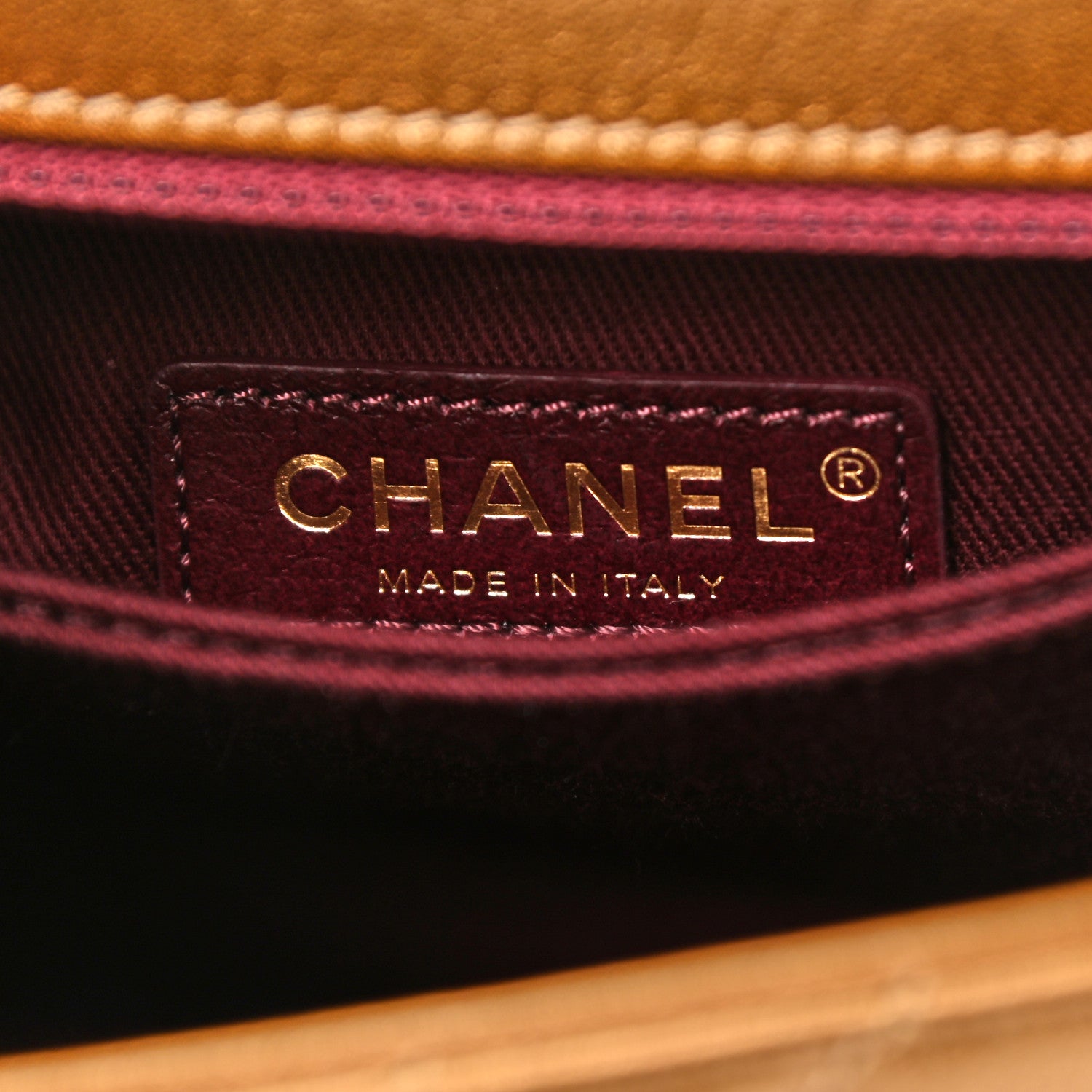 Chanel Metallic Calfskin Chevron Quilted Mini Coco Handle Flap Gold 6 of 13