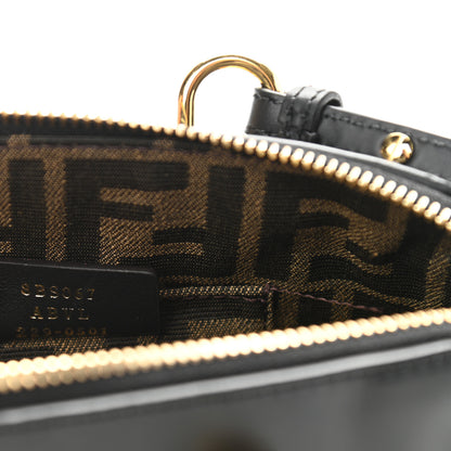 Fendi Vitello King Plexiglass Logo Embossed Mini By The Way Top Handle Boston Bag Black 7 of 11