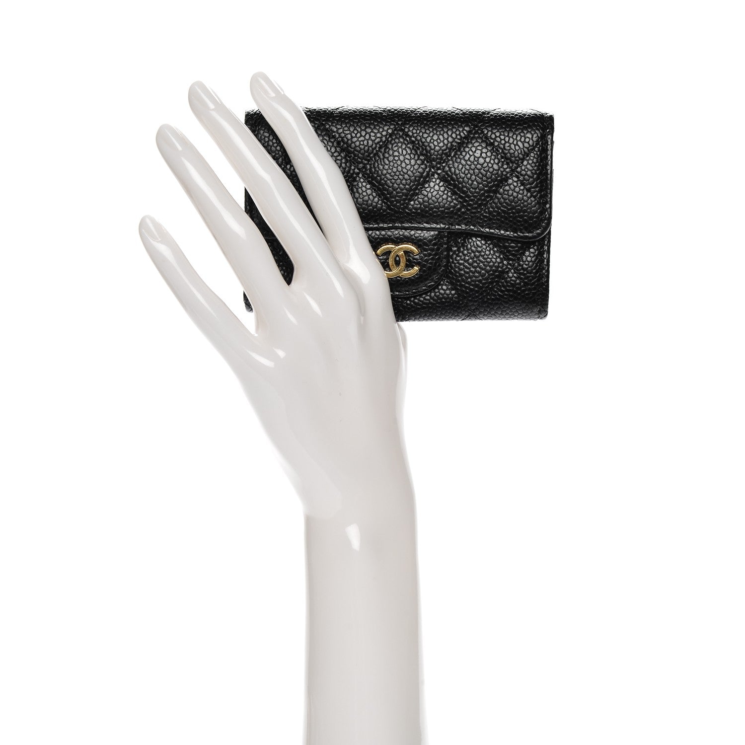 Chanel Caviar Quilted Flap Card Holder Black 10 of 16