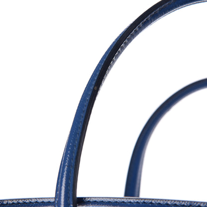Prada Saffiano Vernice Parabole Tote Azzurro 11 of 14