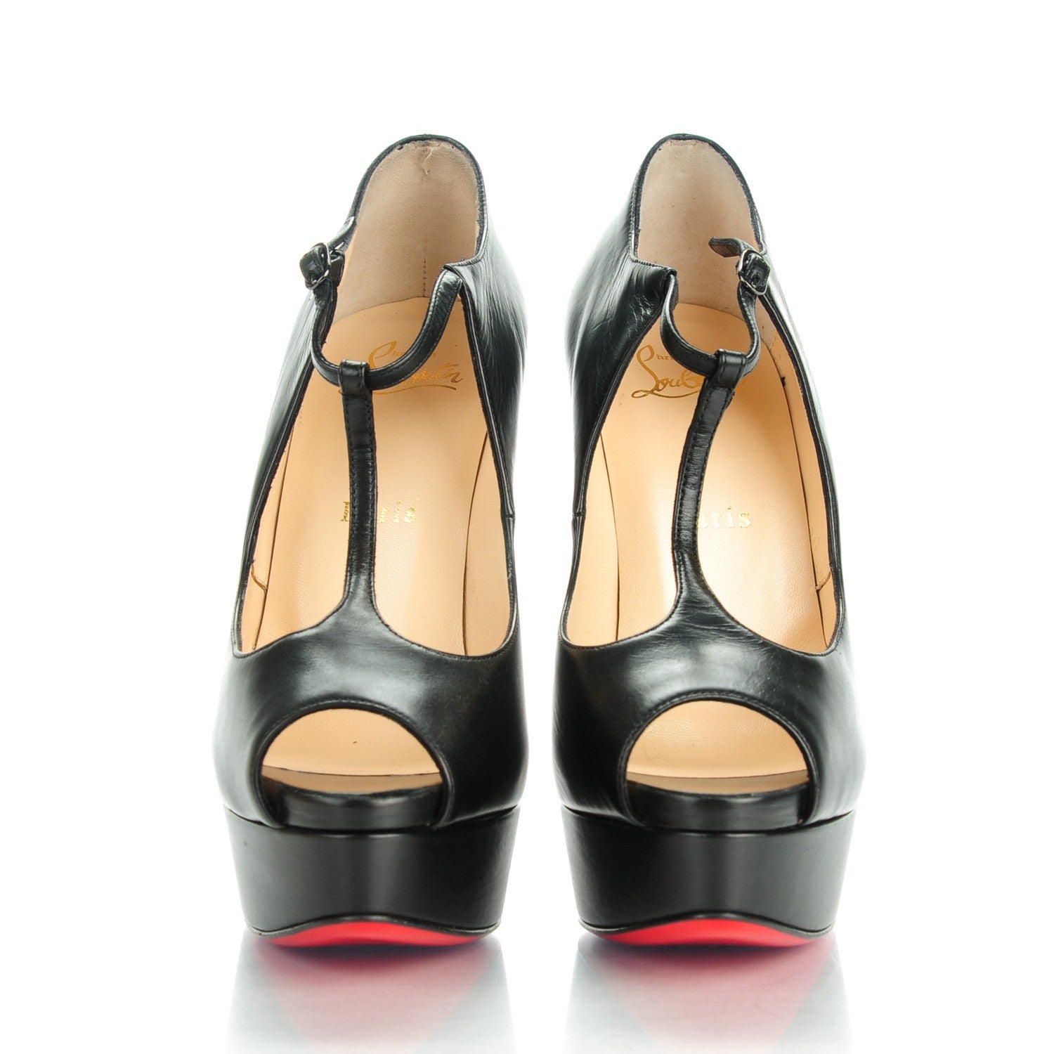 Christian Louboutin Calfskin Altapoppins 150 Pumps 37 Black 2 of 8
