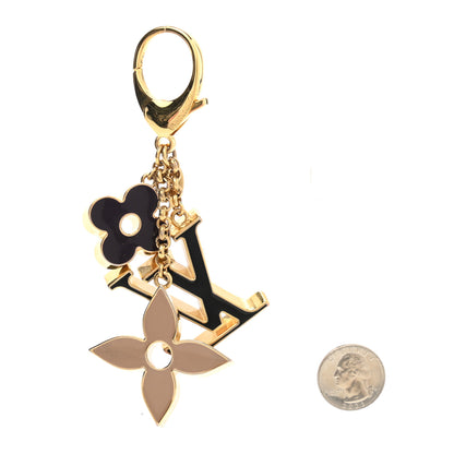 Louis Vuitton Fleur De Monogram Bag Charm Dore 2 of 5