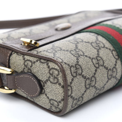 Gucci GG Supreme Monogram Web Mini Ophidia Shoulder Bag Brown 10 of 11