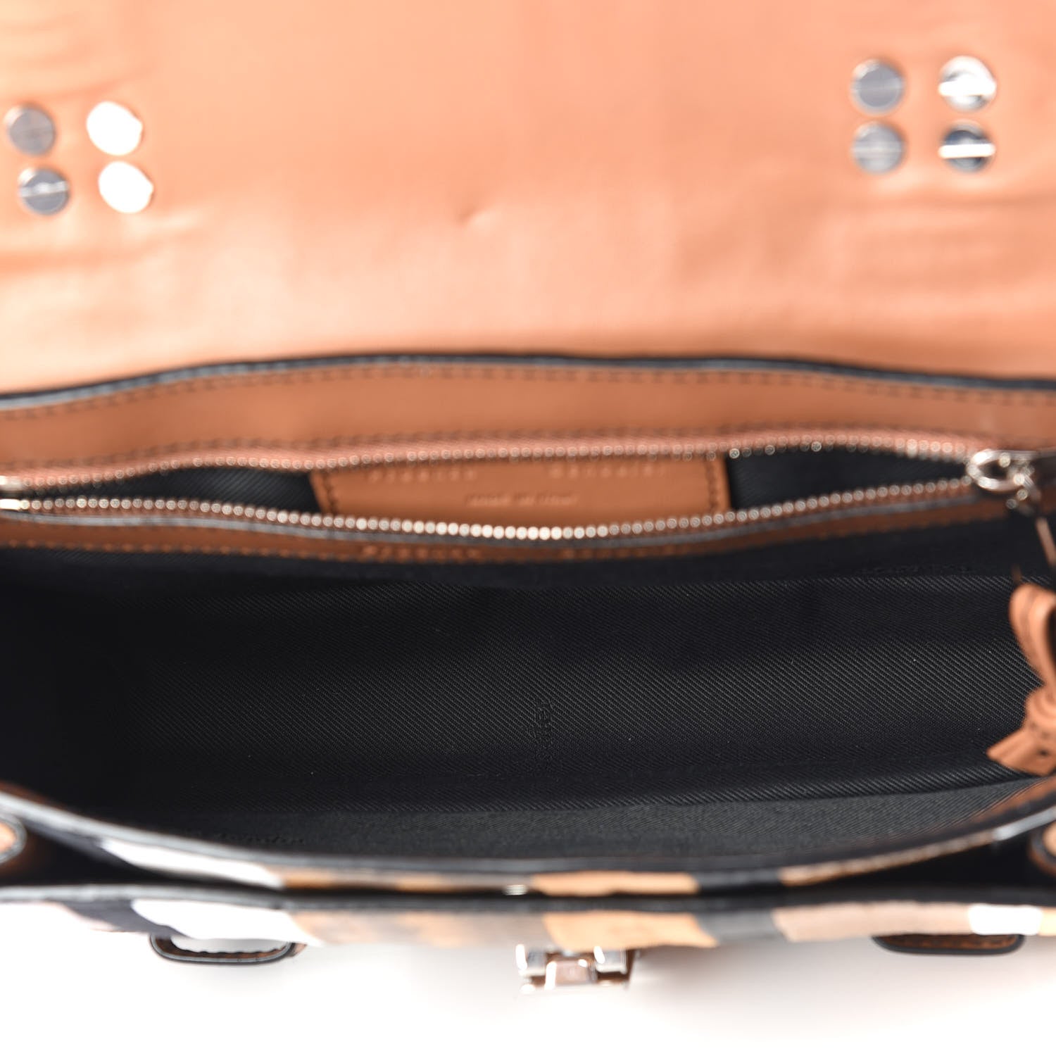 Proenza Schouler Lambskin Lizard Snakeskin Suede Tiny PS1 Exotic Stripe Mix Satchel Dune 4 of 10