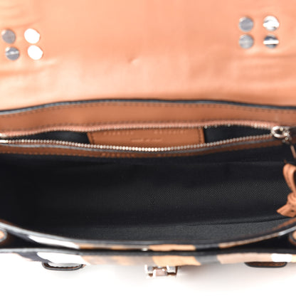 Proenza Schouler Lambskin Lizard Snakeskin Suede Tiny PS1 Exotic Stripe Mix Satchel Dune 4 of 10
