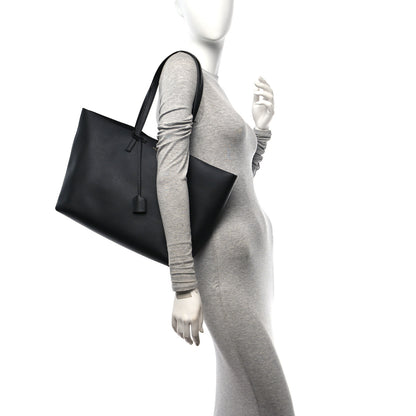 Saint Laurent Calfskin Large Shopping Tote Black 3 of 12