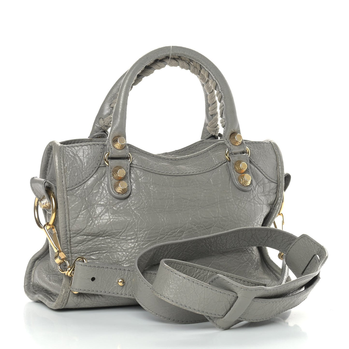 Agneau Giant 12 Gold Hardware Mini City Gris Pyrite