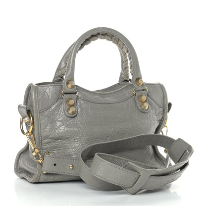 Balenciaga Agneau Giant 12 Gold Hardware Mini City Gris Pyrite 3 of 14