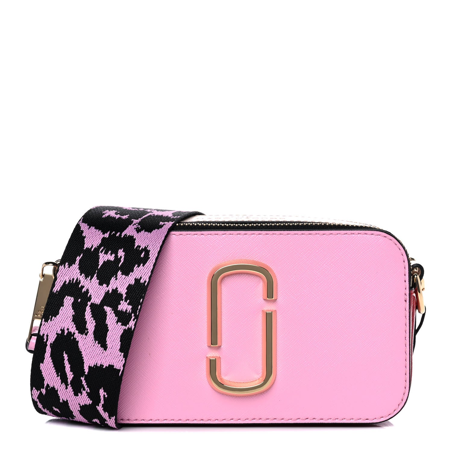 Marc Jacobs Saffiano Small Snapshot Camera Bag Pink Multicolor 1 of 13