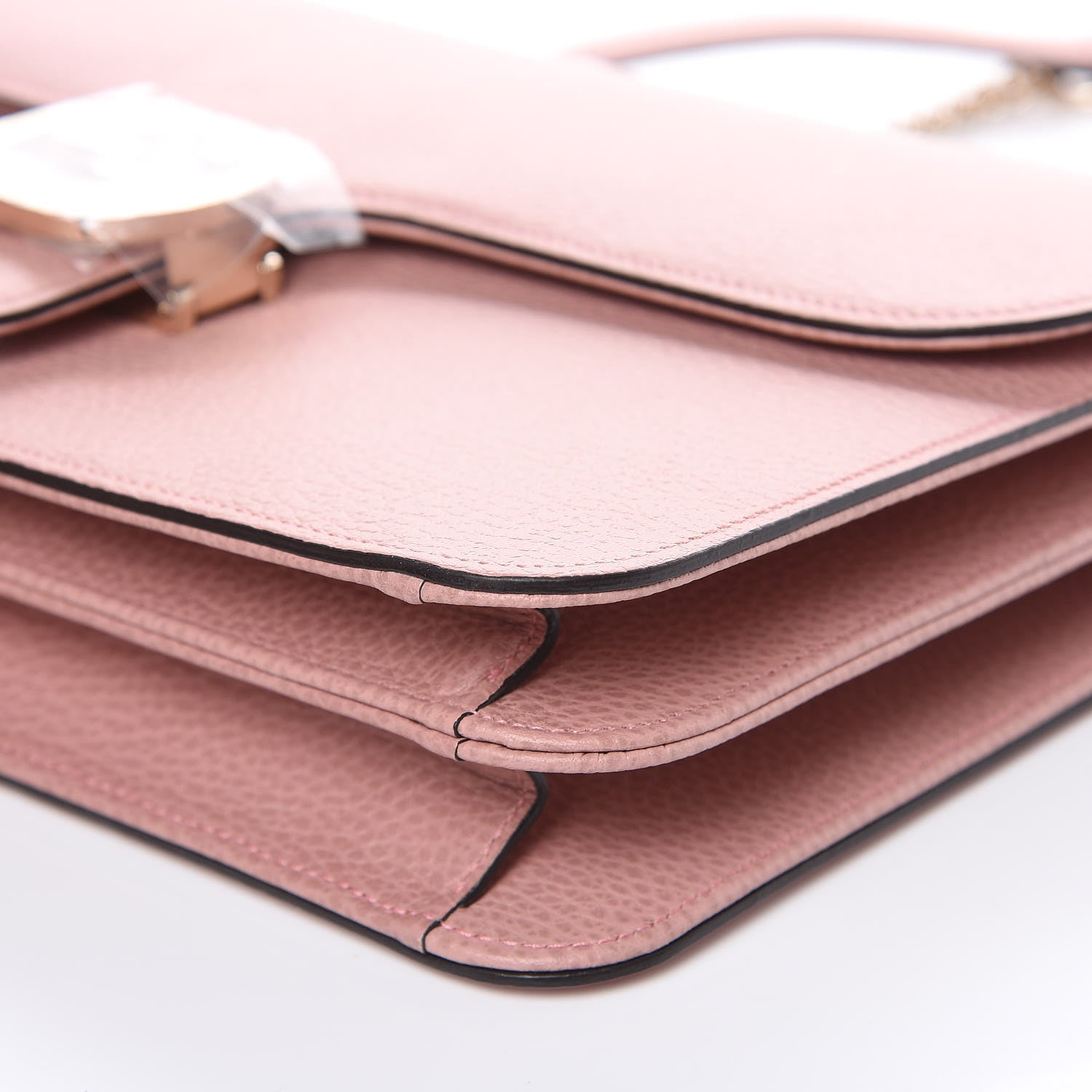 Gucci Dollar Calfskin Interlocking G Shoulder Bag Soft Pink 9 of 9