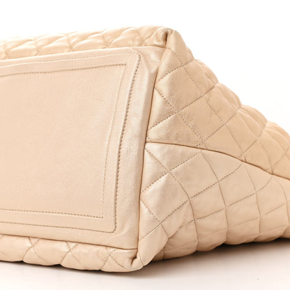 Chanel Metallic Lambskin Quilted Large Coco Cocoon Tote Light Gold 10 of 10