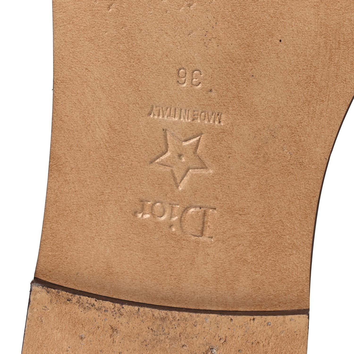 Christian Dior Calfskin Lambskin Micro Cannage D-Lane Flat Slide Sandals 36 Light Ecru 8 of 11