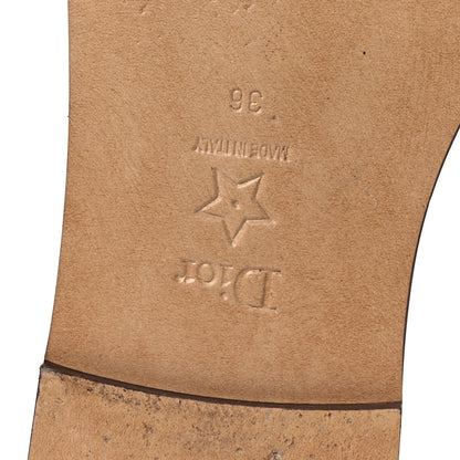 Christian Dior Calfskin Lambskin Micro Cannage D-Lane Flat Slide Sandals 36 Light Ecru 8 of 11