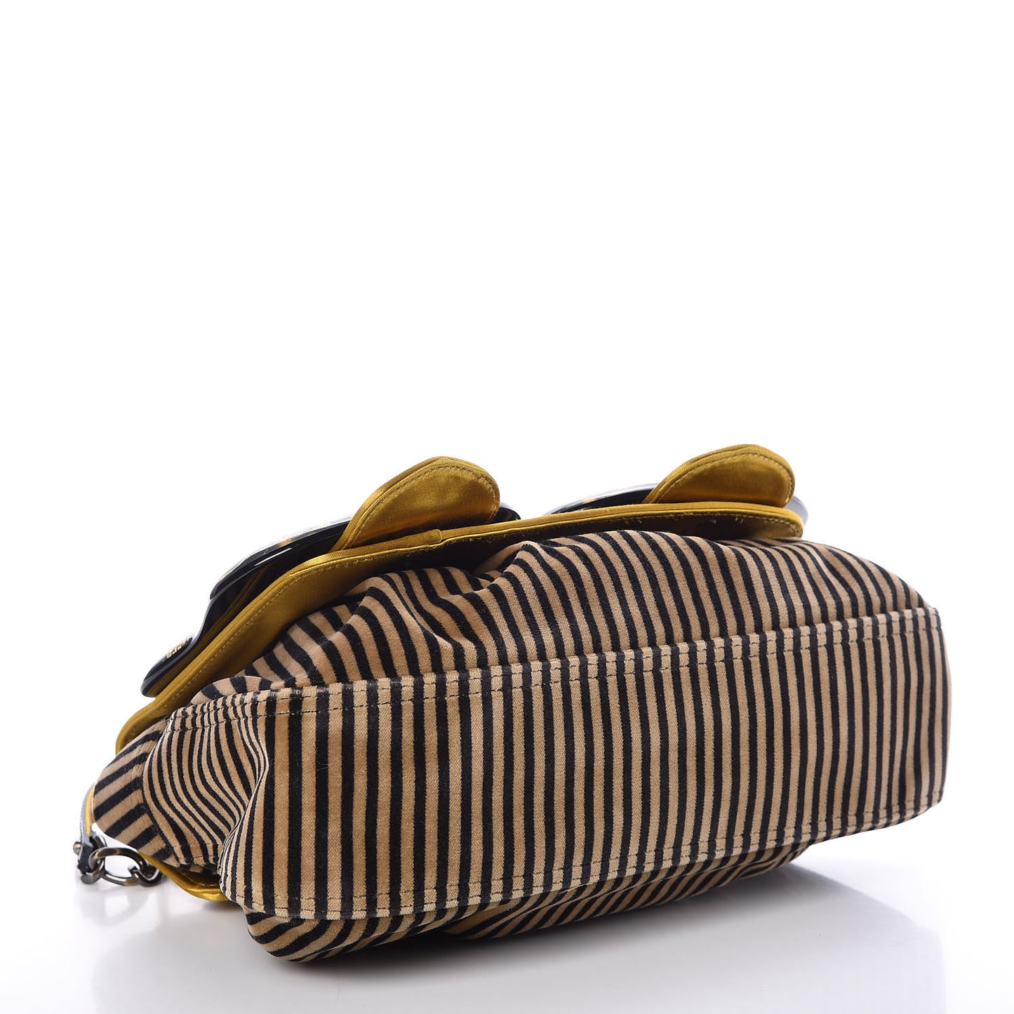 Velvet Calf Hair Pequin B Bag Tan Black