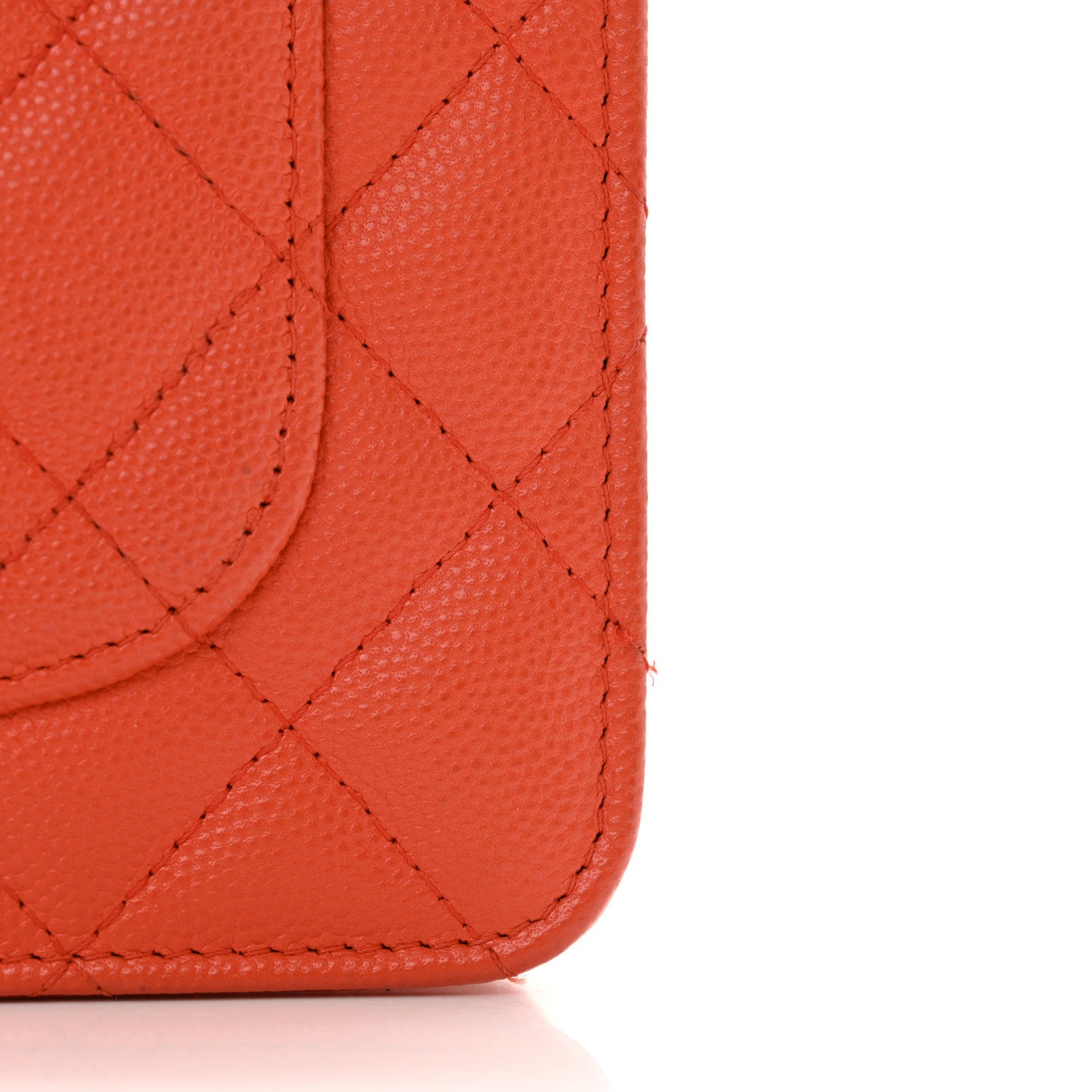 Chanel Caviar Quilted Wallet on Chain WOC Red 12 of 12