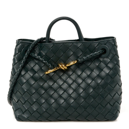 Bottega Veneta Nappa Intrecciato Small Andiamo Shoulder Bag Emerald Green 1 of 11