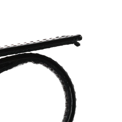 Saint Laurent Patent Calfskin Cassandra Monogram Sandals 37 Black 8 of 8