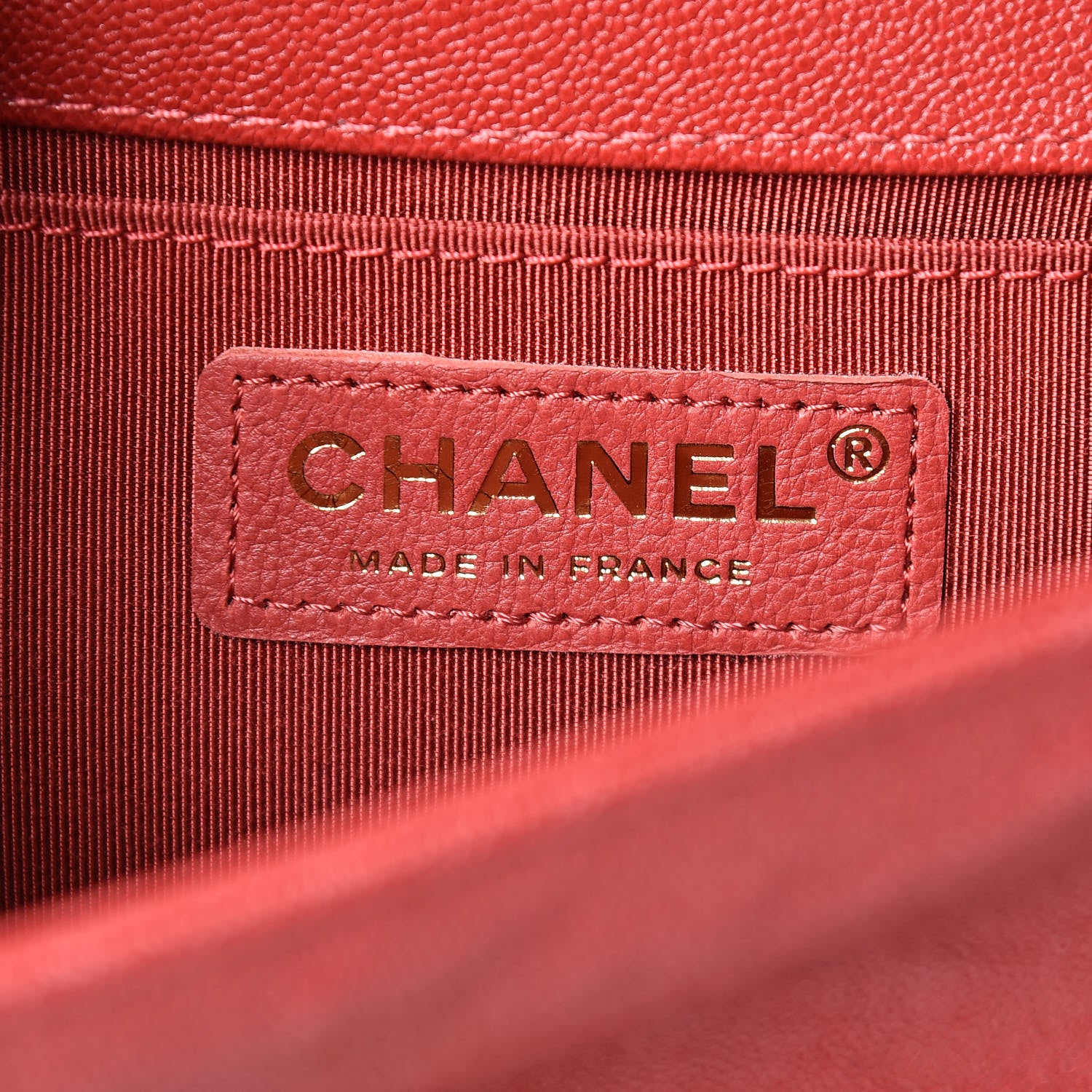 Chanel Caviar Quilted Small Boy Flap Red 6 of 9