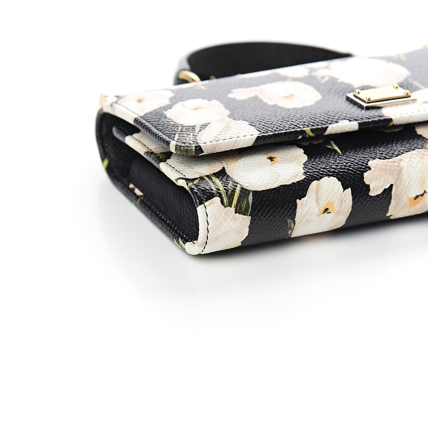 Dolce & Gabbana Dauphine Tulip Print Mini Von Bag Black 6 of 9