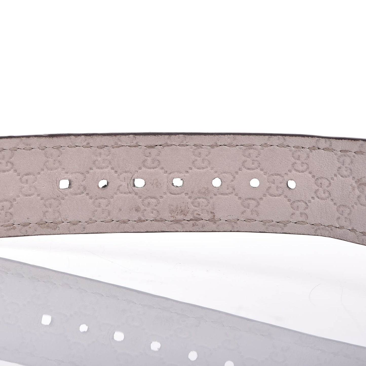 Stainless Steel Alligator 37mm Interlocking G Quartz Watch Brown