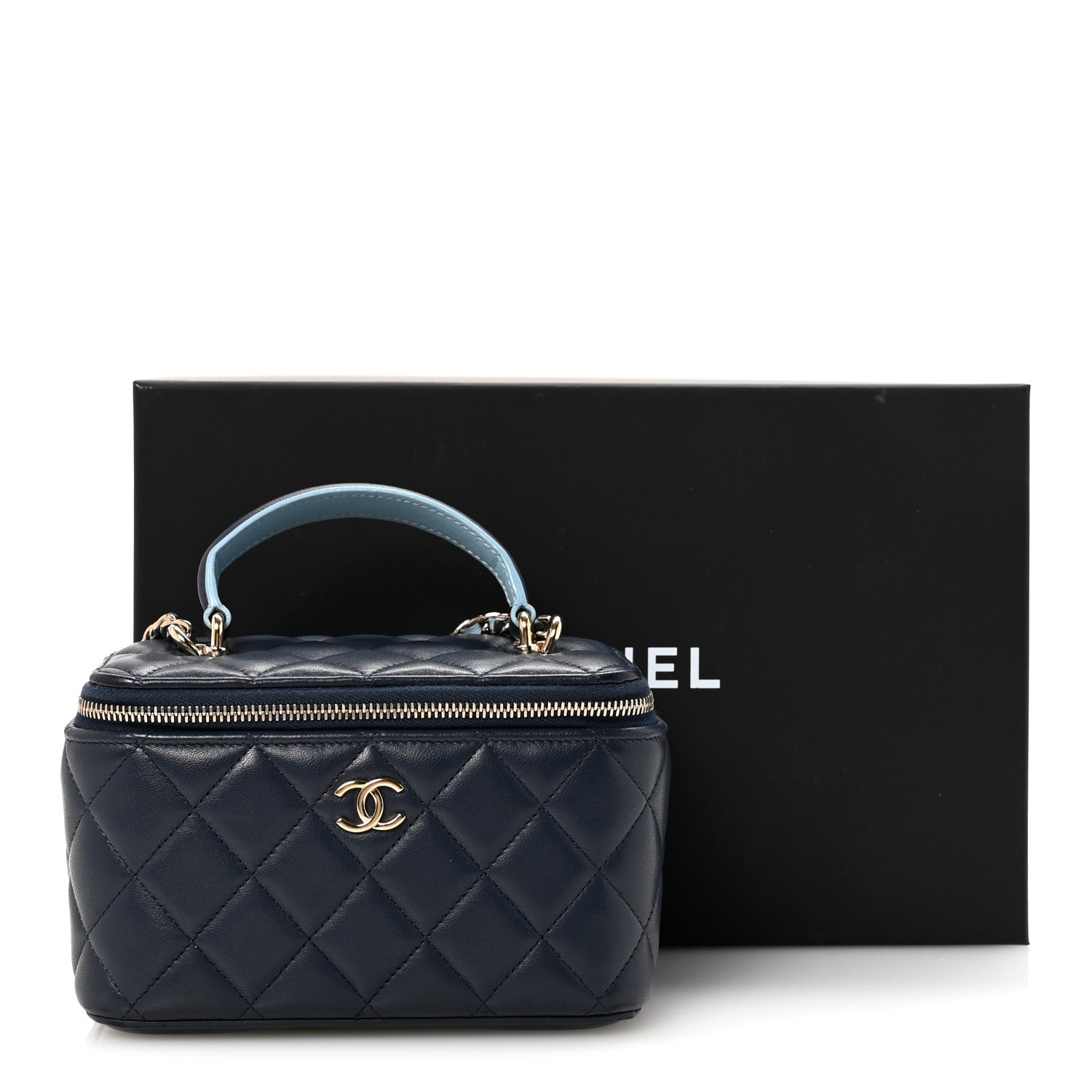 あおちび    CHANEL CHANEL（シャネル） チェーンウォレット Vステッチ キャビア ネイビー
