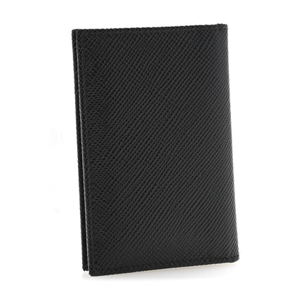 Prada Saffiano Flap Card Holder Black 3 of 8